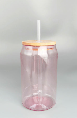 Lux Label & Co. 16oz ROSE ACRYLIC LIBBEY CUP-INSTOCK