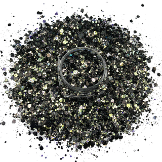 Lux Label & Co. BLACK PANTHER PREMIUM CHUNKY GLITTER - 50G - INSTOCK