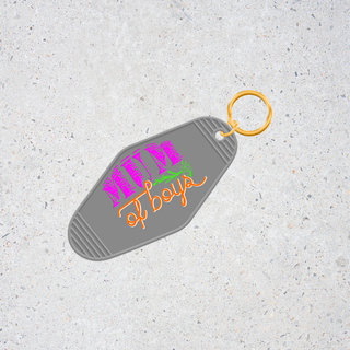 Lux Label & Co. MUM OF BOYS -INSTOCK KEYCHAIN UV DECAL