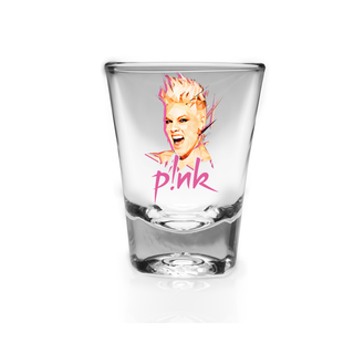 Lux Label & Co. PINK! SHOT GLASS UV DECAL