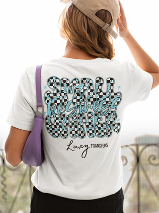 Lux Label & Co. WHITE / XS / TEAL SUNDAY PROMO MERCH T-SHIRT