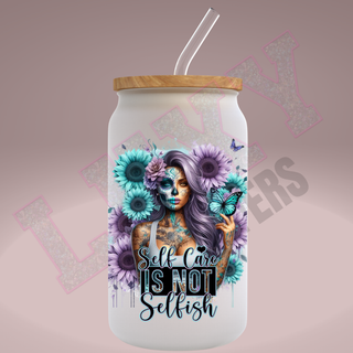 Lux Label & Co. Uv DTF Print Wraps SELF CARE IS NOT SELFISH - INSTOCK Single Decal UV DTF